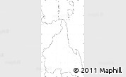 Blank Simple Map of Nakhon Thammarat, no labels