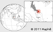 Blank Location Map of Narathiwat, highlighted country, highlighted parent region