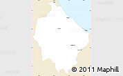 Classic Style Simple Map of Narathiwat, single color outside