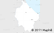 Silver Style Simple Map of Narathiwat, single color outside
