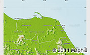 Physical Map of Pattani
