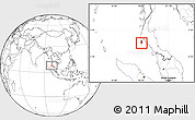 Blank Location Map of Phuket