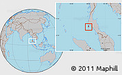 Gray Location Map of Phuket