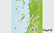 Physical 3D Map of Ranong