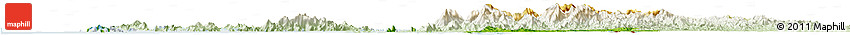 Physical Horizon Map of Ranong, lighten