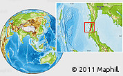 Physical Location Map of Ranong