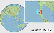 Savanna Style Location Map of Ranong