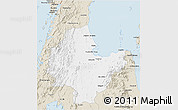 Classic Style 3D Map of Surat Thani