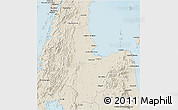 Shaded Relief 3D Map of Surat Thani