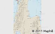 Shaded Relief Map of Surat Thani