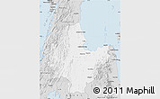 Silver Style Map of Surat Thani