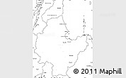 Blank Simple Map of Surat Thani