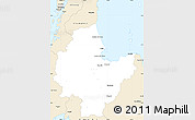 Classic Style Simple Map of Surat Thani
