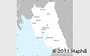 Gray Simple Map of Trang, single color outside