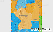 Political Shades Map of Centre