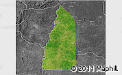Satellite 3D Map of Tchamba (Nyala), desaturated