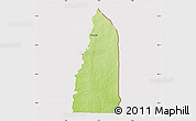 Physical Map of Tchamba (Nyala), cropped outside