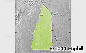 Physical Map of Tchamba (Nyala), desaturated