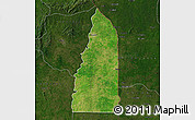 Satellite Map of Tchamba (Nyala), darken