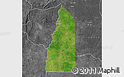 Satellite Map of Tchamba (Nyala), desaturated