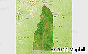 Satellite Map of Tchamba (Nyala), physical outside
