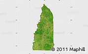 Satellite Map of Tchamba (Nyala), single color outside