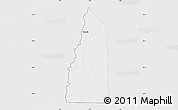 Silver Style Map of Tchamba (Nyala), single color outside
