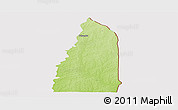 Physical Panoramic Map of Tchamba (Nyala), cropped outside