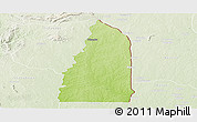 Physical Panoramic Map of Tchamba (Nyala), lighten