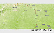 Physical Panoramic Map of Tchamba (Nyala)