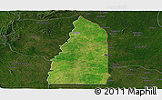 Satellite Panoramic Map of Tchamba (Nyala), darken
