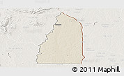 Shaded Relief Panoramic Map of Tchamba (Nyala), lighten