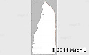 Gray Simple Map of Tchamba (Nyala)