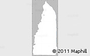 Gray Simple Map of Tchamba (Nyala), single color outside