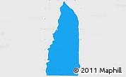 Political Simple Map of Tchamba (Nyala), single color outside