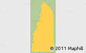 Savanna Style Simple Map of Tchamba (Nyala), single color outside