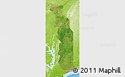 Satellite Map of Togo, physical outside