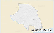 Classic Style 3D Map of Zio, single color outside
