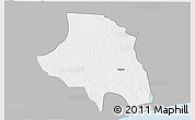 Gray 3D Map of Zio, single color outside