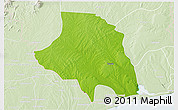 Physical 3D Map of Zio, lighten