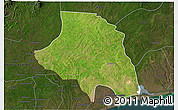 Satellite 3D Map of Zio, darken