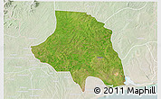 Satellite 3D Map of Zio, lighten