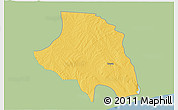 Savanna Style 3D Map of Zio, single color outside