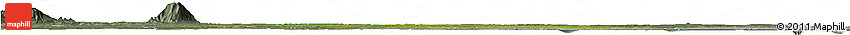 Satellite Horizon Map of Zio, semi-desaturated