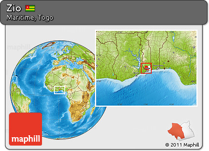 Physical Location Map of Zio, highlighted parent region