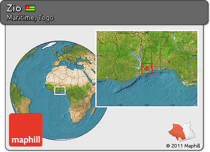Satellite Location Map of Zio