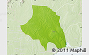Physical Map of Zio, lighten