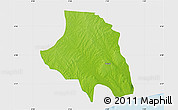 Physical Map of Zio, single color outside