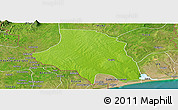 Physical Panoramic Map of Zio, satellite outside