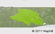 Physical Panoramic Map of Zio, semi-desaturated